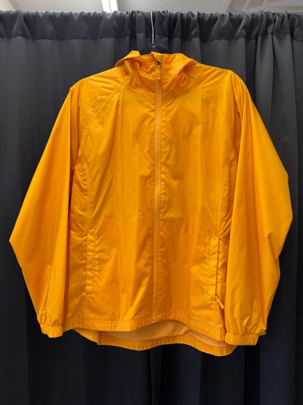 L.L. Bean Orange Hooded Windbreaker Jacket
